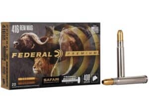 Federal Premium Cape-Shok Rifle Ammunition .416 Rem Mag 400 gr BSS 2400 fps - 20/ct