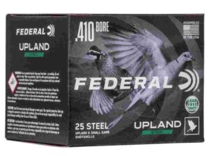 FEDERAL FIELD & RANGE STEEL 410GA 3" 3/8OZ 7.5 UPLAND STEEL AMMO 25RD