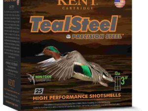 Kent Teal Steel Shotshells 12ga 2-3/4" 1-1/4oz 1300 fps #6 25/ct