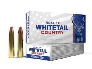 Nosler Whitetail Country Rifle Ammunition 400 Legend 215gr JSP 20/ct