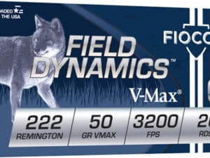 FIOCCHI 222 REM 50GR V-MAX - 20RD 10BX/CS