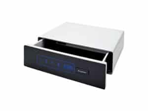 GLIDEVAULT KEYPAD PISTOL SAFE - WHITE/BLACK