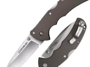 Cold Steel Code-4 Spear Point Lockback Knife Gray - 3-1/2" Blade Satin