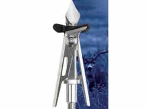 SIK 2-Blade Expandable SK2CB Crossbow Broadhead 2-inch Offset Entry - Silver/Black