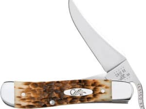 CASE KNIVES AMBER BONE PEACH - SEED JIG RUSSLOCK