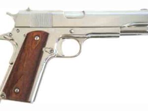 CIMARRON 1911A1 45ACP 5" FS - 8-SHOT POLISHED NICKEL WALNUT