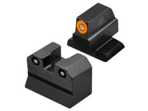 R3D 2.0 SUPPRESSOR HEIGHT NIGHT SIGHTS - BLACK, HK VP9 OR, FRONT ORANGE CIRCLE