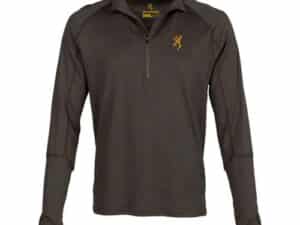 MERINO 1/4 ZIP SHIRT - MAJOR BROWN, XL