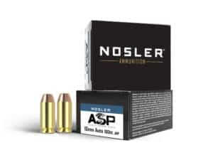 Nosler Match Grade Handgun Ammunition 10mm Auto 180gr JHP 1150 fps 20/ct