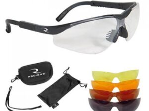 Radians T-85 5 Lens Interchangeable Shooting Glasses Kit Black with Multi Lens 5/ct
