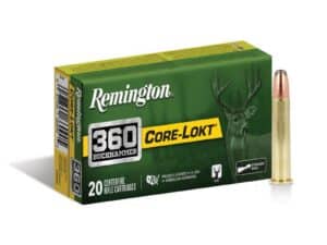 Remington Core-Lokt Rifle Ammunition .360 Buckhammer 180gr SP 2400 fps 20/ct