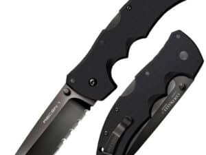 RECON 1 KNIFE - BLACK, TANTO POINT, COMBINATION EDGE, 4" BLADE