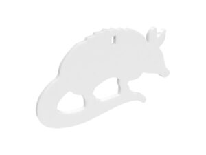 Birchwood Casey AR500 3/8" Steel 1 Hole Animal Silhouette Target - Armadillo 1/ct