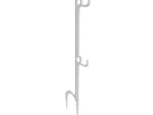 Birchwood Casey Double Hook Steel Target Hanger Ground Stake - White