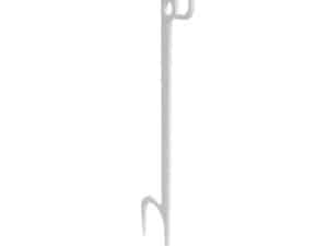 Birchwood Casey single Hook Steel Target Hanger Ground Stake - White