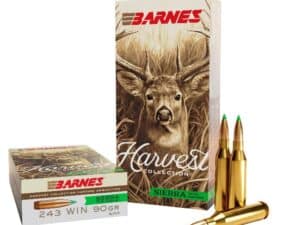 Barnes Harvest Sierra Tipped GameKing Ammunition .243 Win 90gr PT 3200 fps 20/ct