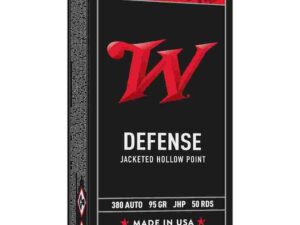 Winchester USA Handgun Ammunition .380 ACP 95 gr. JHP 955 fps 50/ct