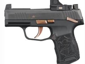 SIG P365 ROSE 380ACP W/ROMEO- - RS (2)10RD MAN SAFETY BLACK