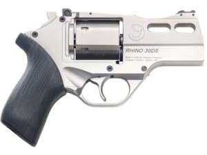 Chiappa Rhino 30DS Handgun 10mm 6rd Capacity 3" Barrel Nickel Black with 3 Moon Clips