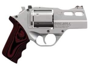 Chiappa Rhino 30DS Handgun .357 Mag 6rd Capacity 3" Barrel Nickel Red with 3 Moon Clips