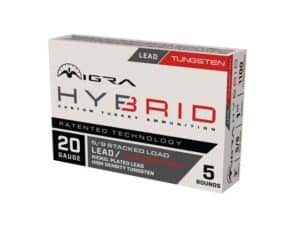 Migra Hybrid Turkey HD Tungsten/Nickel Plated Lead Stack Shotshells 20ga 3" 1-1/2oz 1100 fps #5 & #9 5/ct