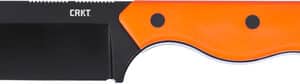CRKT RAZEL COMPACT 2.32" D2 - VEFF SERRATIONS ORANGE W/SHTH