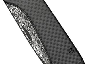 CIVIVI KNIFE ELEMENTUM SLIP - JOINT 2.9" CRBN FBR/DAMASCUS