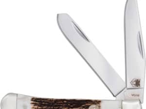 COBRATEC TRAPPER TWO BLADE - G-10 STAG/SS SLIP JOINT