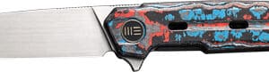 WE KNIFE NAVO 3.25" NEBULA FAT - CARBON FIBER/SATIN LINER LOCK