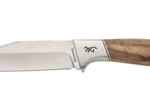 SAGE CREEK FIXED - WOOD HANDLE, LARGE, CLIP POINT, PLAIN EDGE, 4.5" BLADE