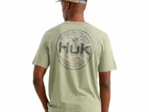 Huk Marlin Circle Short Sleeve Pocket Shirt Seagrass M
