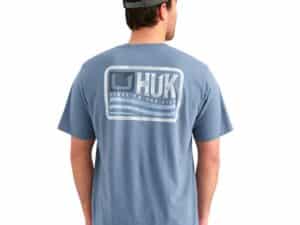 Huk Born Wave Short Sleeve Shirt Stormy Blue 2XL