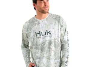 Huk Mossy Oak Pursuit Performance Long Sleeve Crew Shirt MO Seagrass XL