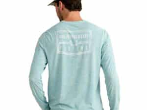 Huk Drift Performance Long Sleeve Shirt Heron Blue L