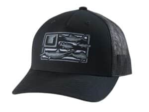 Huk Trophy Flag Trucker Hat Black