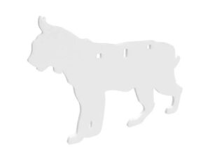 Birchwood Casey AR500 3/8" Steel 1 Hole Animal Silhouette Target - Bobcat 1/ct