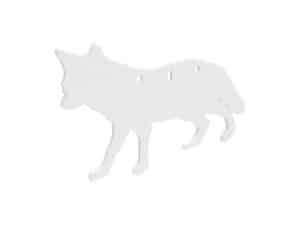 Birchwood Casey AR500 3/8" Silhouette Plate Target 3-Hole Coyote