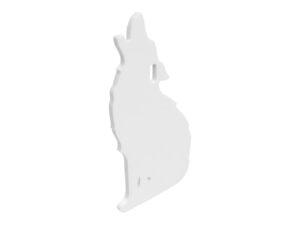 Birchwood Casey AR500 3/8" Steel 1 Hole Animal Silhouette Target - Howling Coyote 1/ct