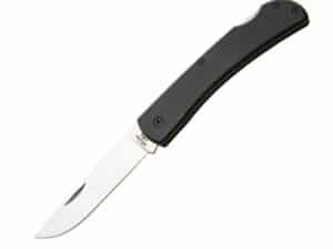 Bear & Son Large Locking Farmhand Folding Knife 3-5/8" Drop Point Blade Black with Clip