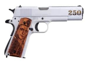 Auto Ordnance 250th Navy Anniversary Handgun .45 ACP 7rd Magazine 5" Barrel Engraved Wood Grips
