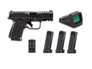 Rost Martin RM1S Handgun 9mm Luger 10(4)rd Magazines 3.6" Barrel Black Black Viridian Red Dot Pistol Case