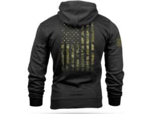 Nine Line American Camo Hooded Sweatshirt Black L