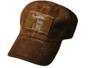 Nine Line Tan American Made Mesh Back Hat with Dropline