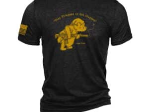 Nine Line Pooh Bear Triblend T-Shirt Black 2XL