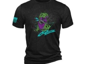 Nine Line T-Rex Short Sleeve Shirt Black Triblend L
