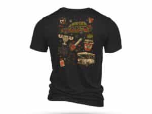 Nine Line Lotta Sap X-Mas Vacay Short Sleeve Shirt Charcoal Black 3XL