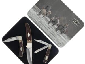 Old Timer Knife Combo Tin Fixed and Folding Knives