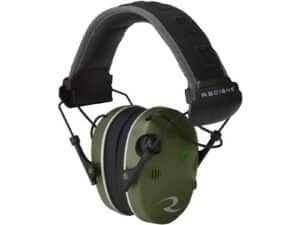 Radians Quad Mic Electronic Earmuff 3.5mm Stereo Jack 24NRR Military Green/Black