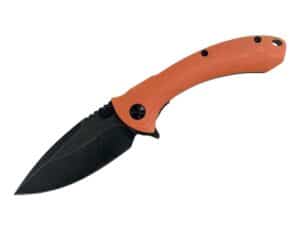 ABKT Elite Shadow Protector II Folding Knife 3-1/2" Drop Point Blade Orange