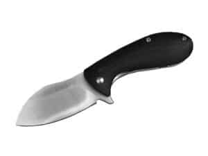 ABKT Elite BB Grunt Folding Knife 2-3/4" Drop Point Blade Black